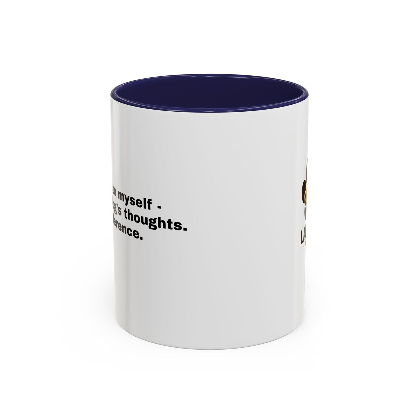 Accent Color Coffee Mug - Narrating Dog's Thoughts