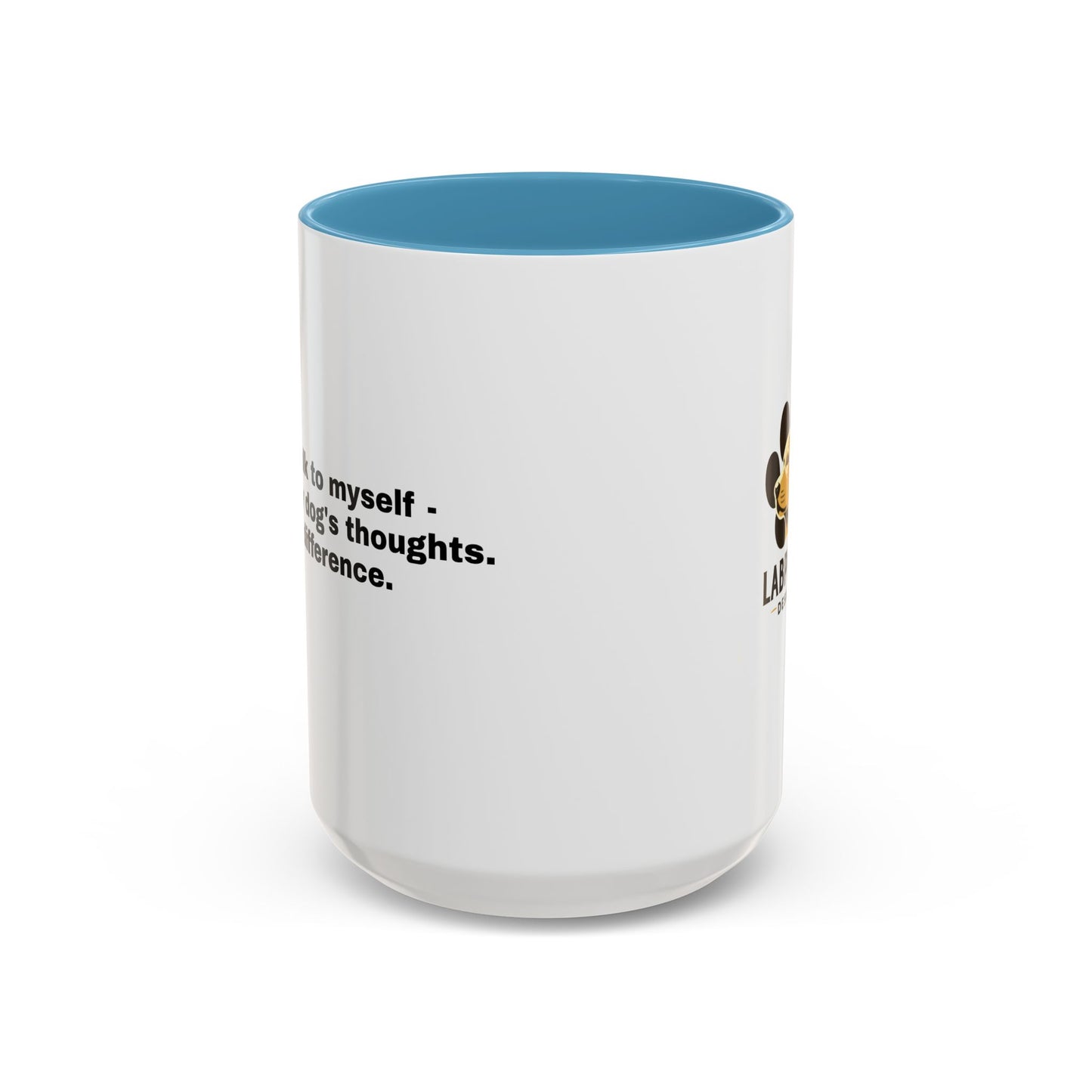 Accent Color Coffee Mug - Narrating Dog's Thoughts