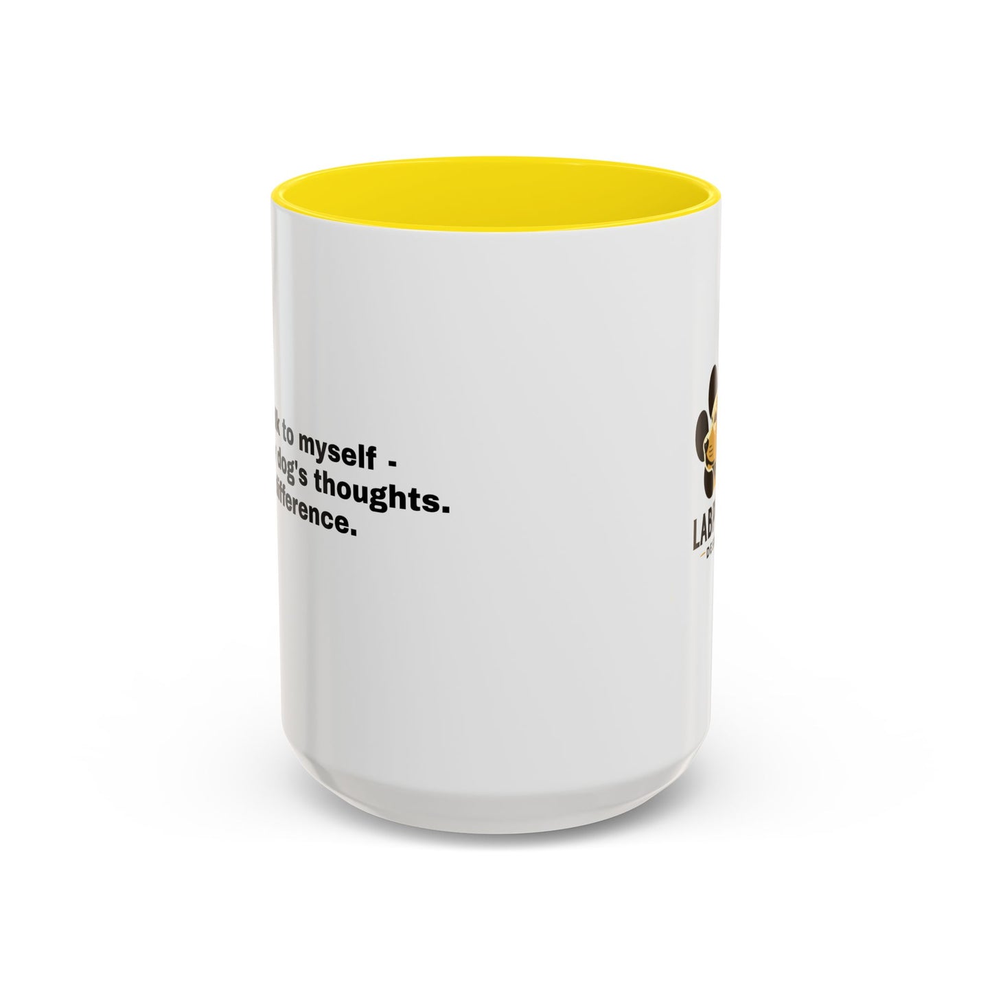 Accent Color Coffee Mug - Narrating Dog's Thoughts