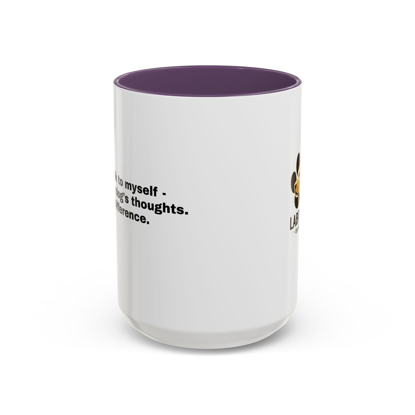 Accent Color Coffee Mug - Narrating Dog's Thoughts