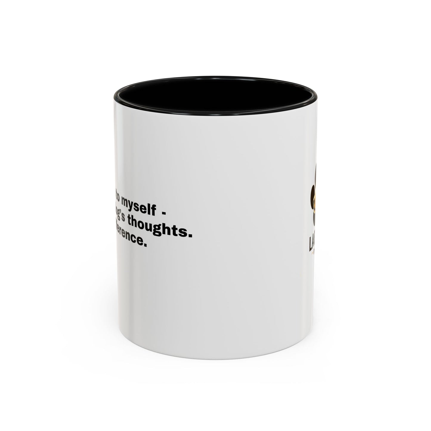Accent Color Coffee Mug - Narrating Dog's Thoughts