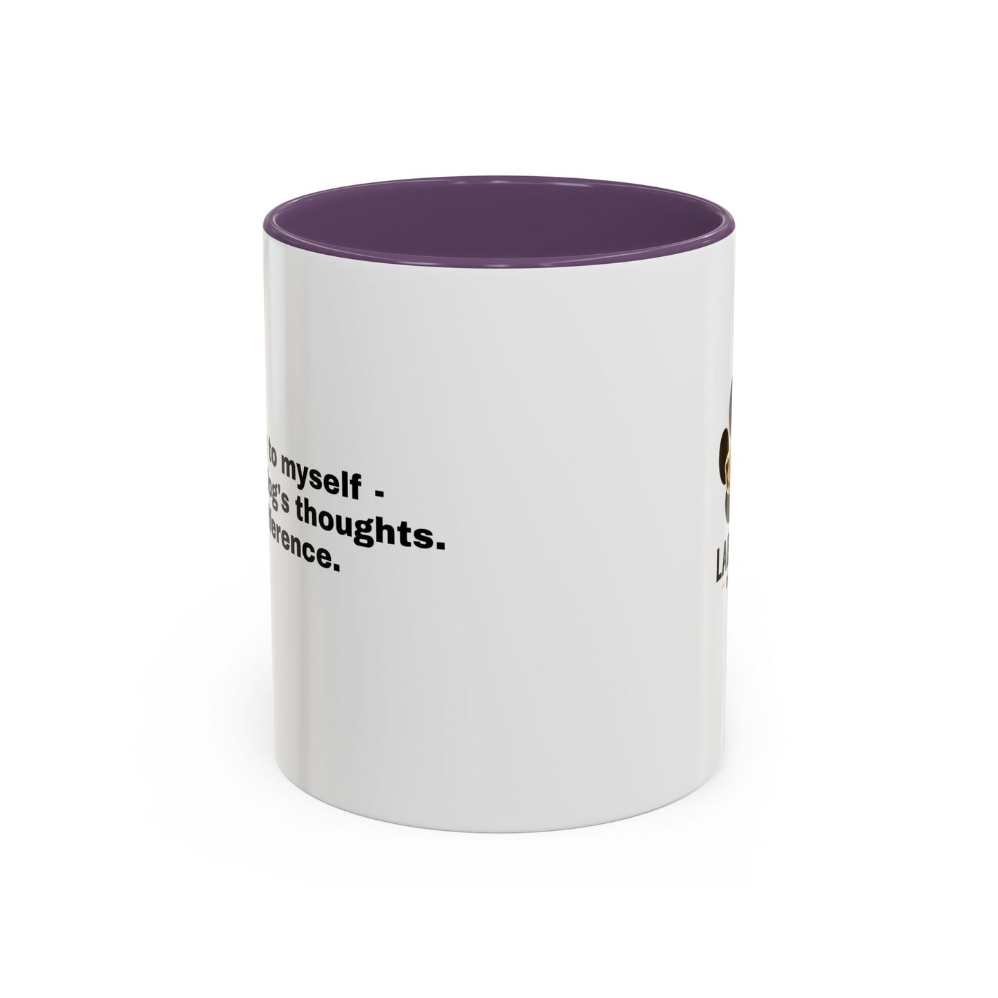 Accent Color Coffee Mug - Narrating Dog's Thoughts