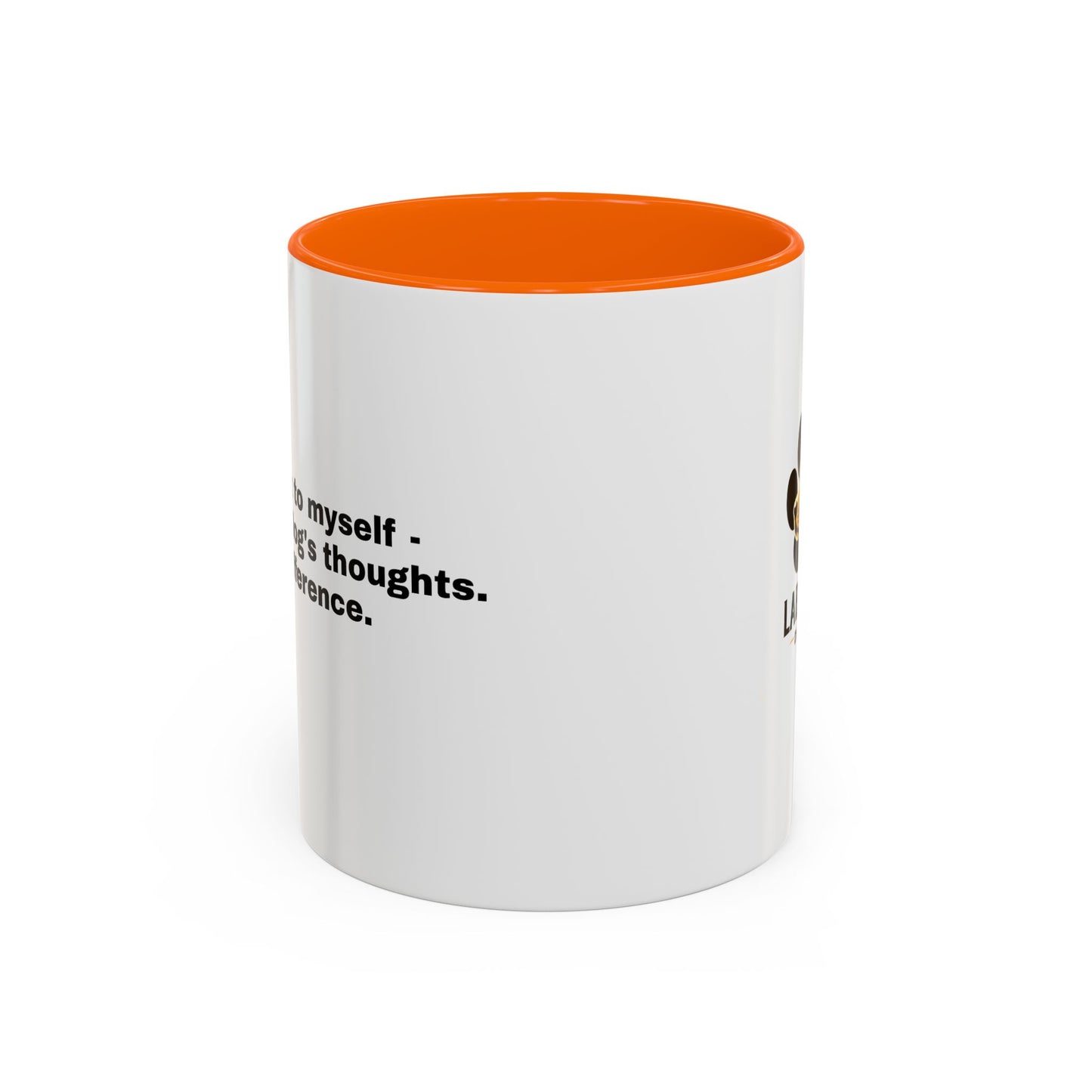 Accent Color Coffee Mug - Narrating Dog's Thoughts