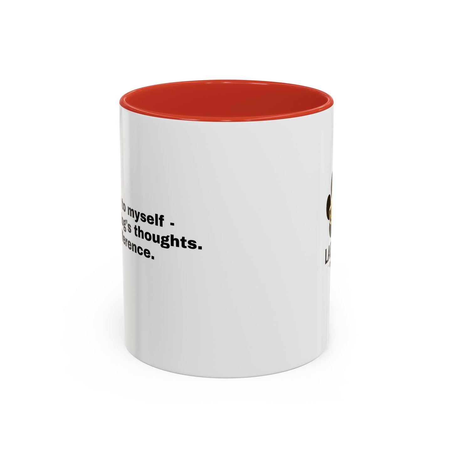 Accent Color Coffee Mug - Narrating Dog's Thoughts