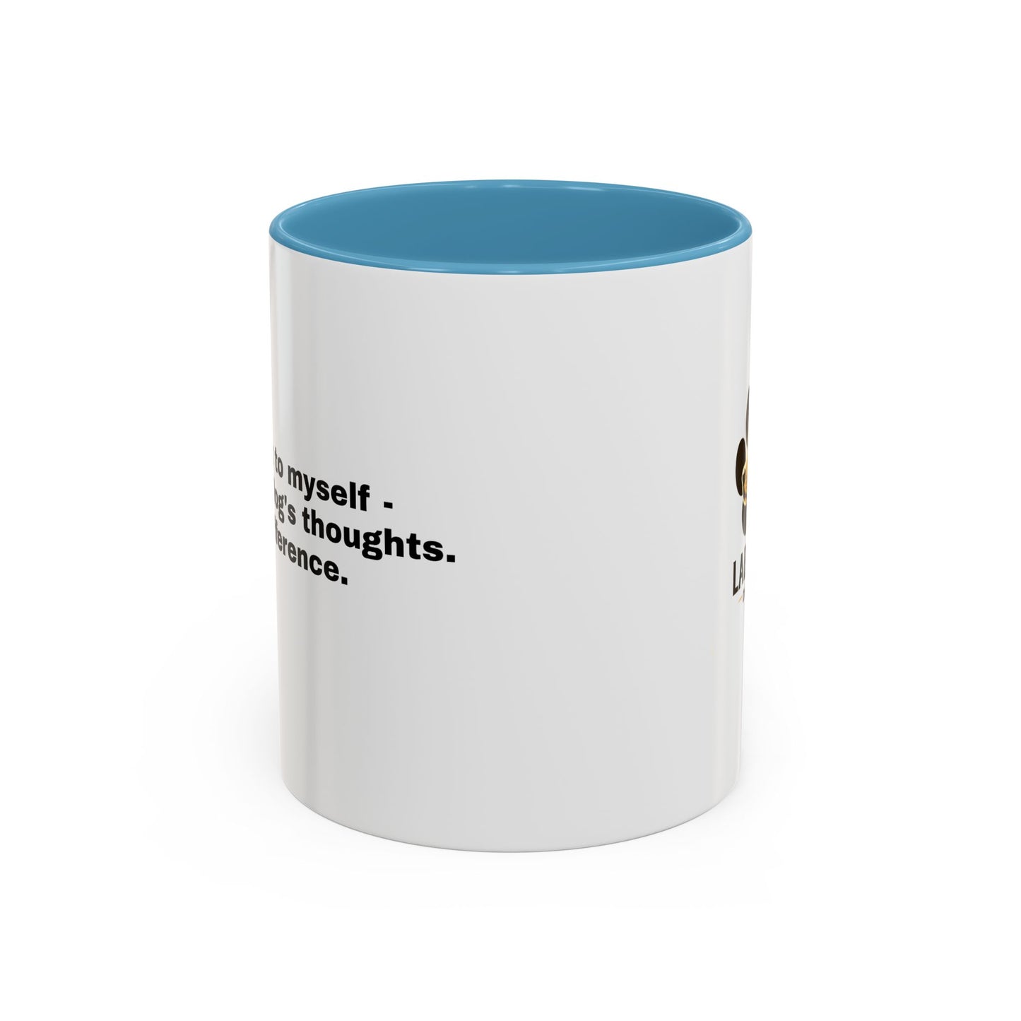 Accent Color Coffee Mug - Narrating Dog's Thoughts