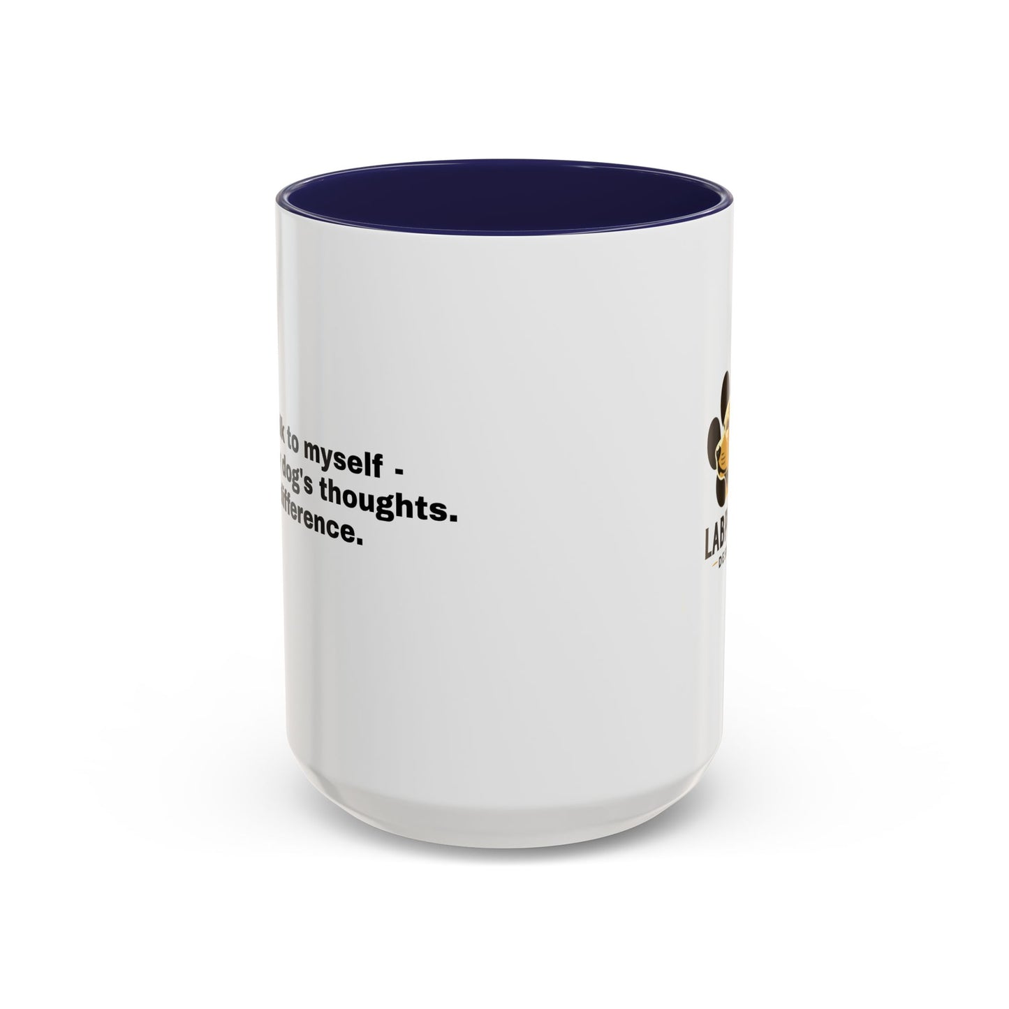 Accent Color Coffee Mug - Narrating Dog's Thoughts