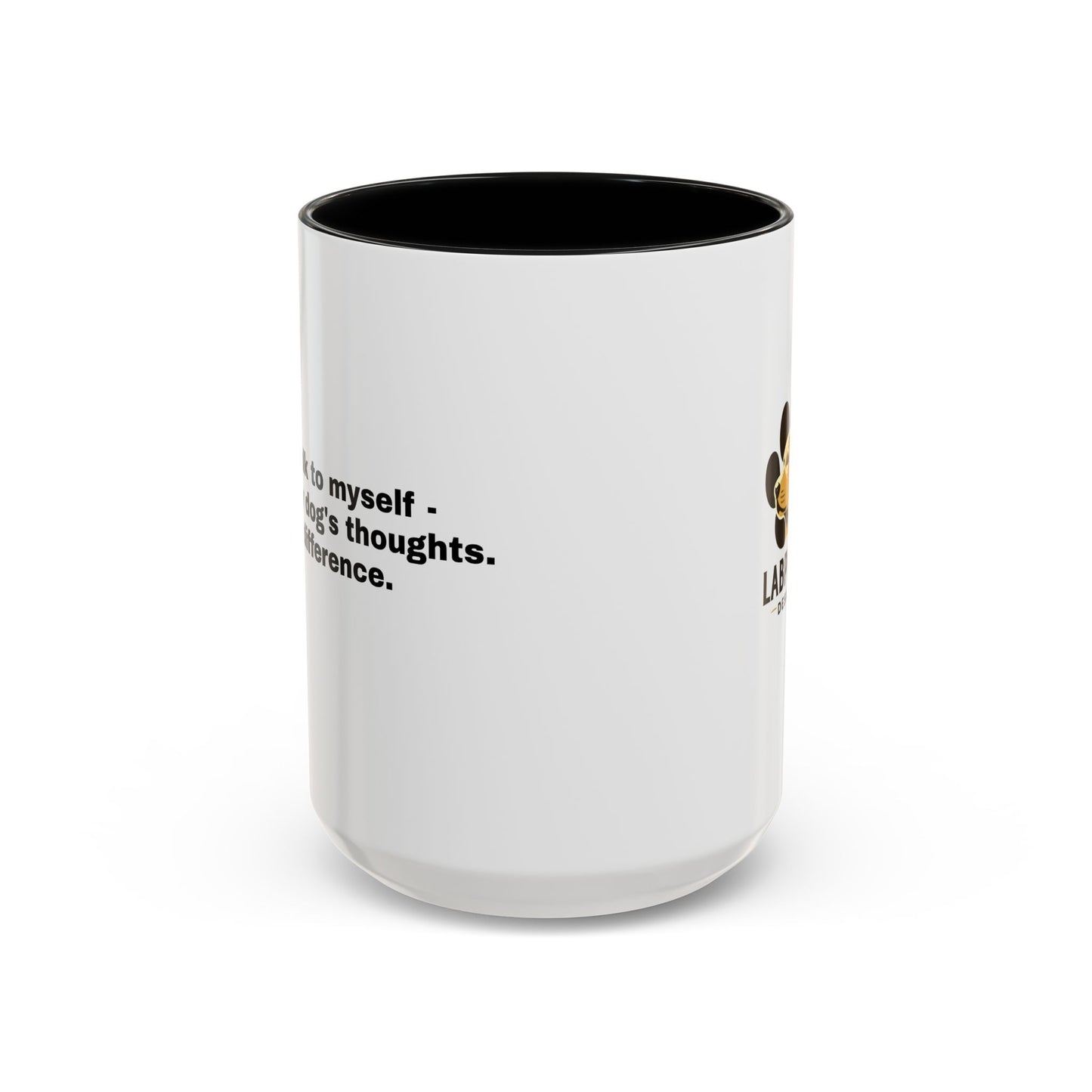 Accent Color Coffee Mug - Narrating Dog's Thoughts