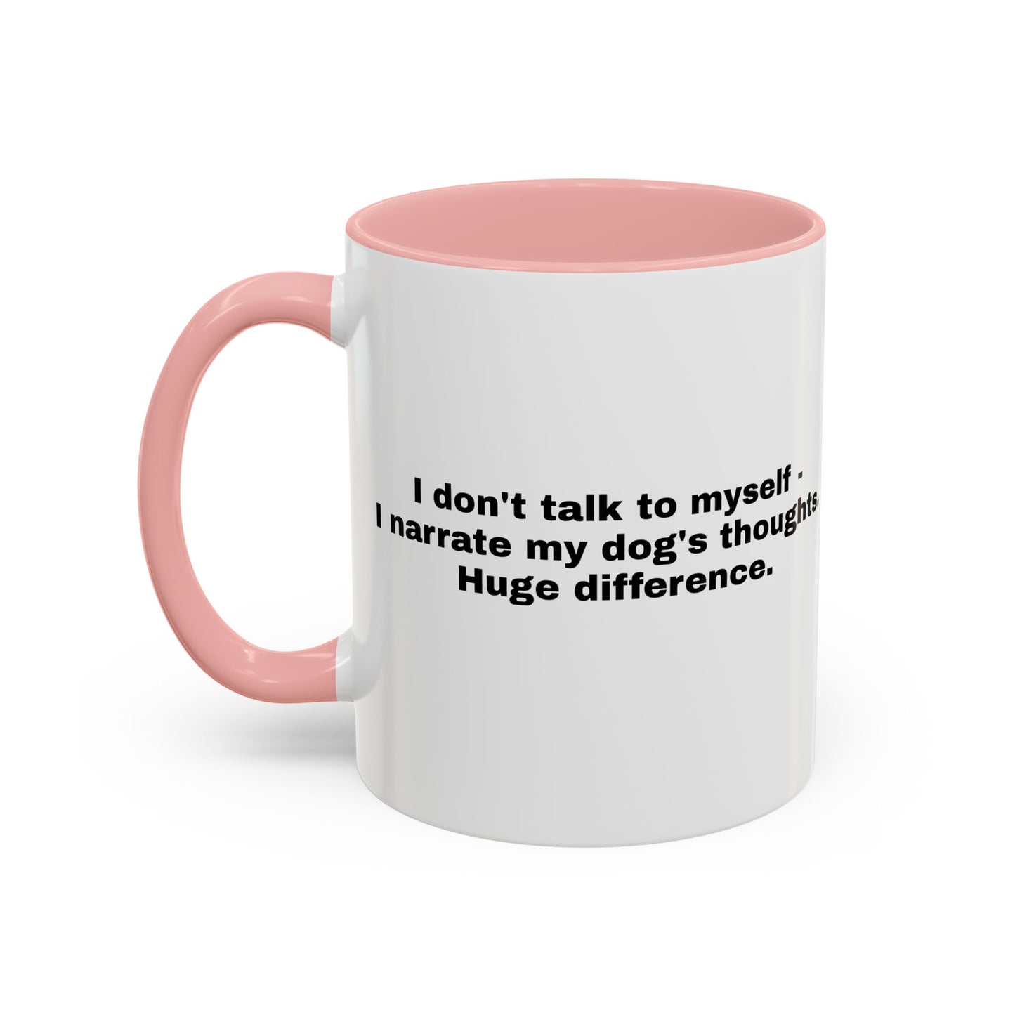 Accent Color Coffee Mug - Narrating Dog's Thoughts