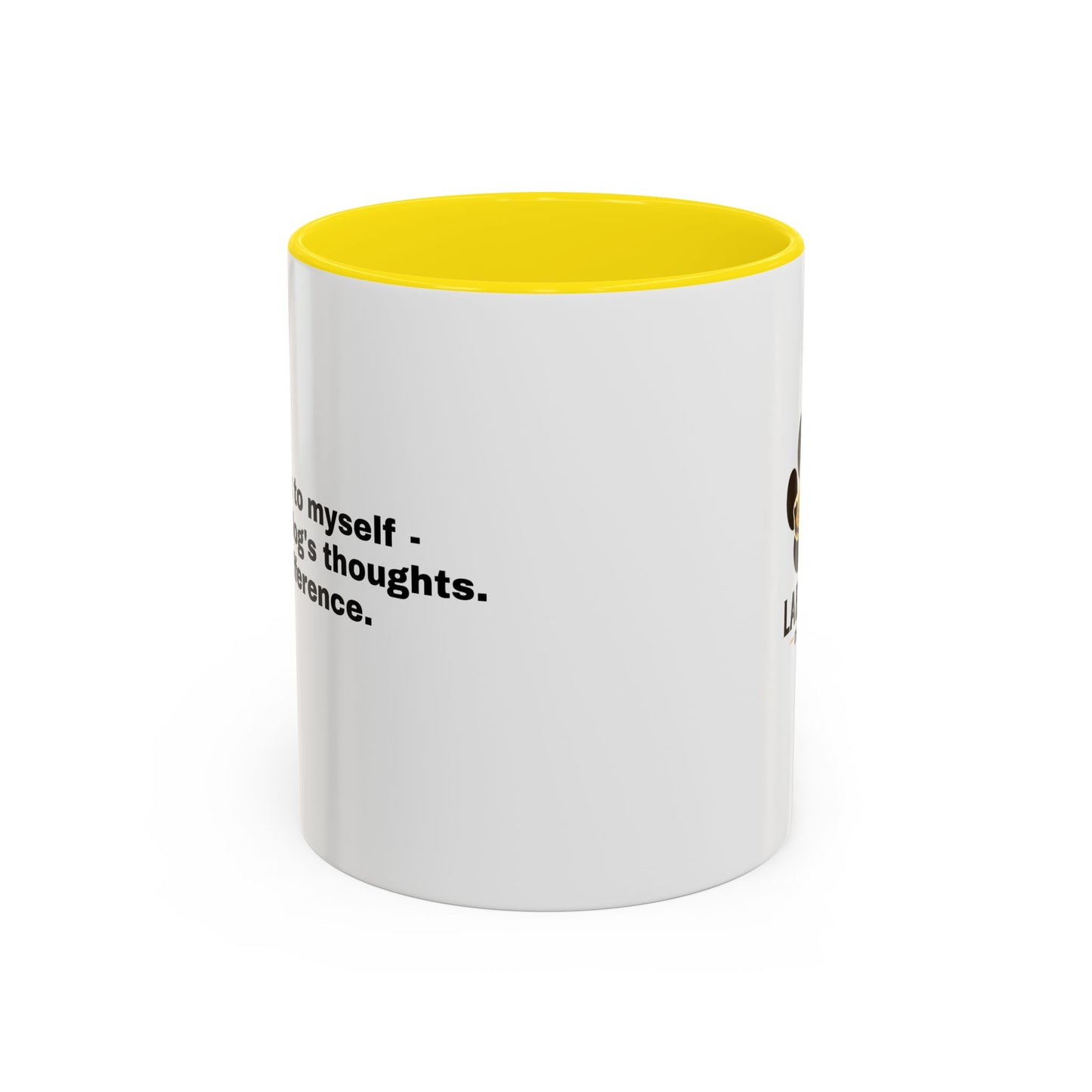 Accent Color Coffee Mug - Narrating Dog's Thoughts