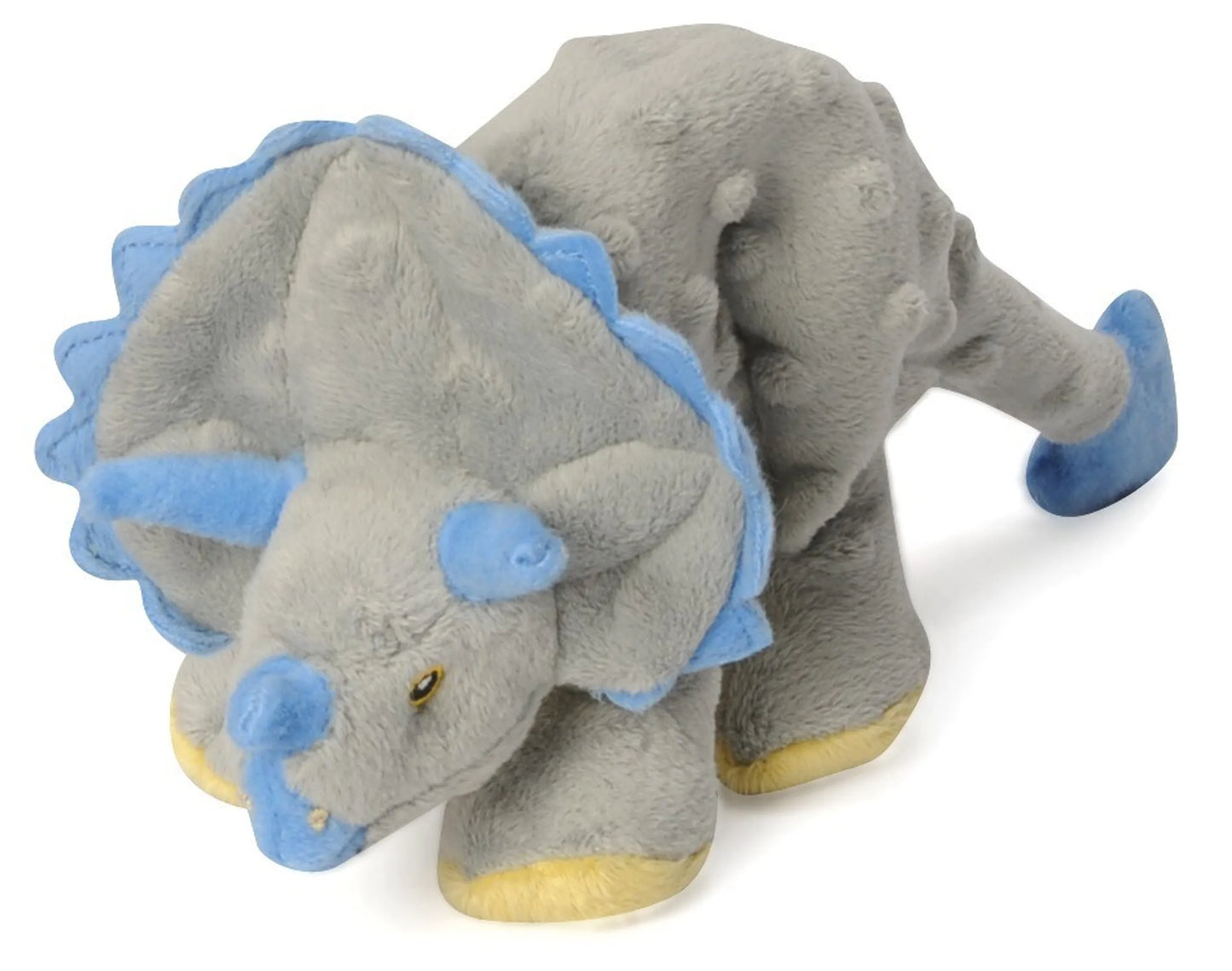 goDog Dinos Frills Triceratops w/Chew Guard Plush Dog Toy