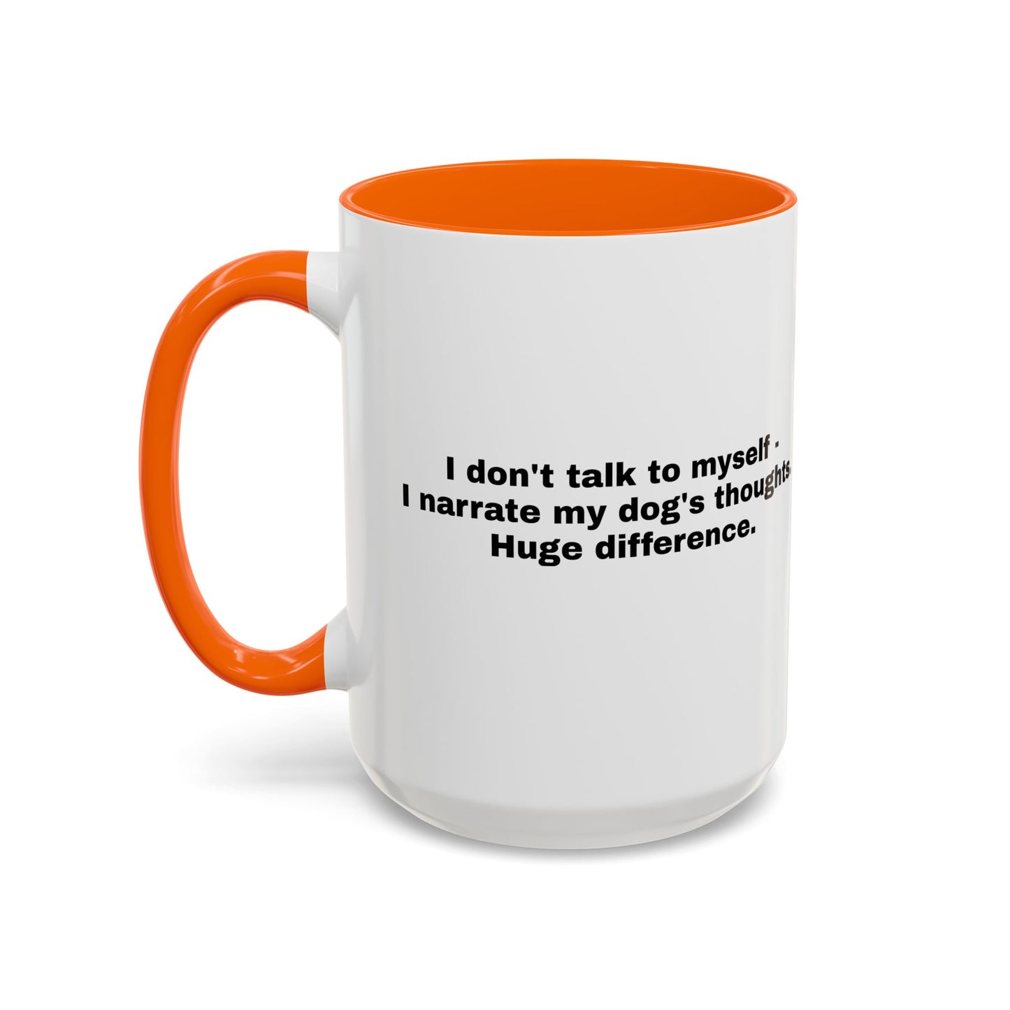 Accent Color Coffee Mug - Narrating Dog's Thoughts