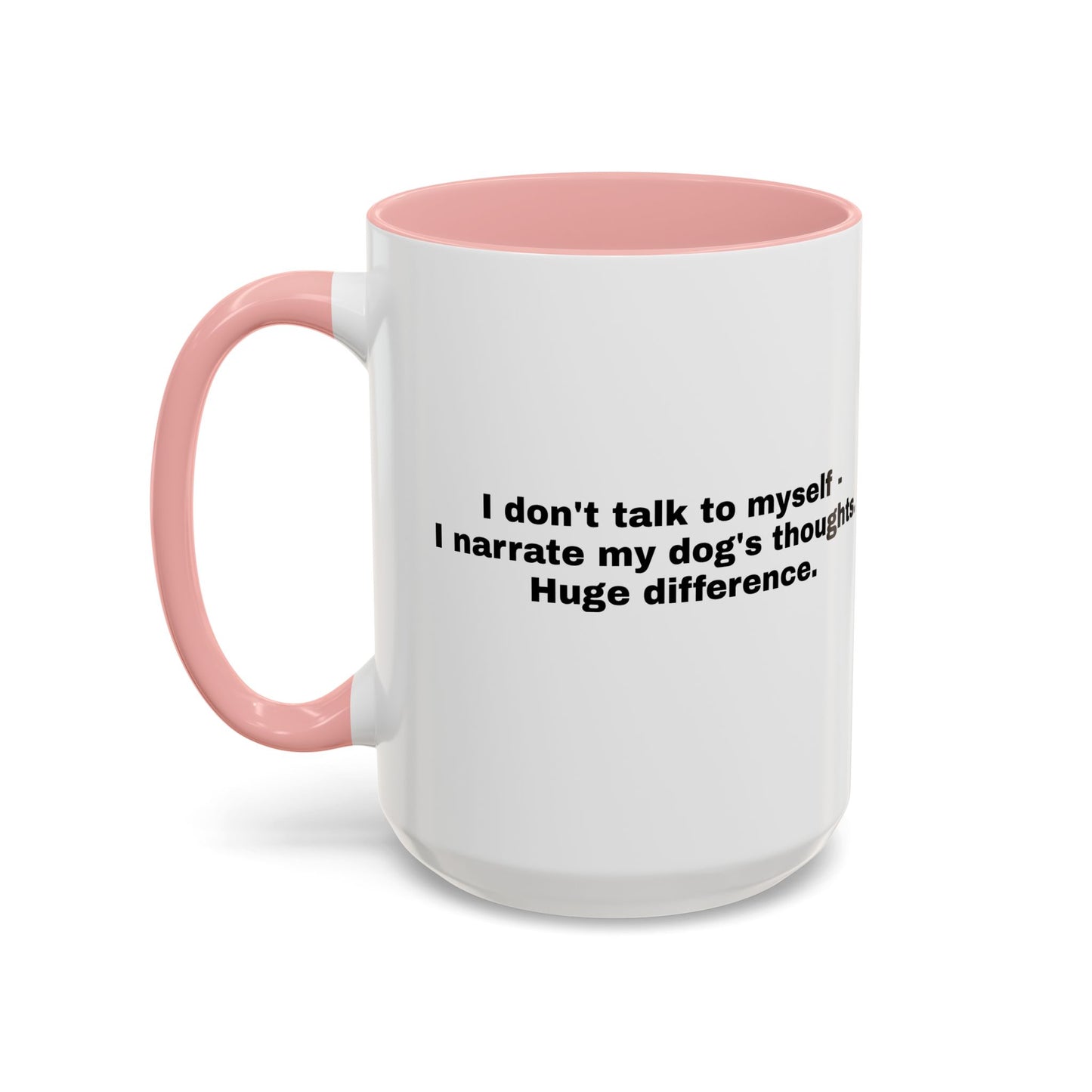 Accent Color Coffee Mug - Narrating Dog's Thoughts