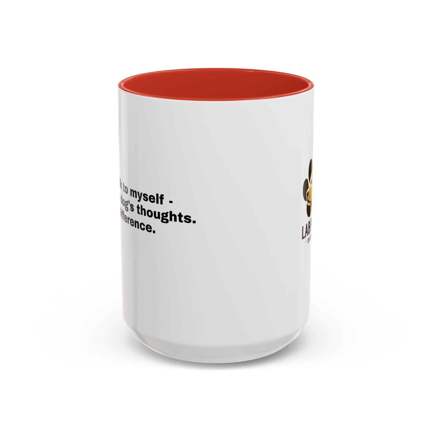 Accent Color Coffee Mug - Narrating Dog's Thoughts